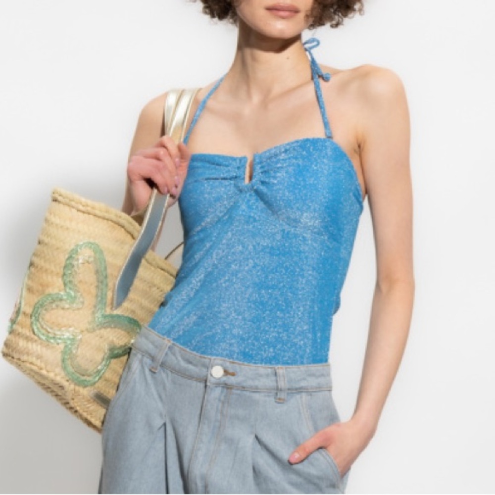 GESTUZ Alexia Tube Top in Blue